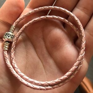 Pandora leather charm bracelet